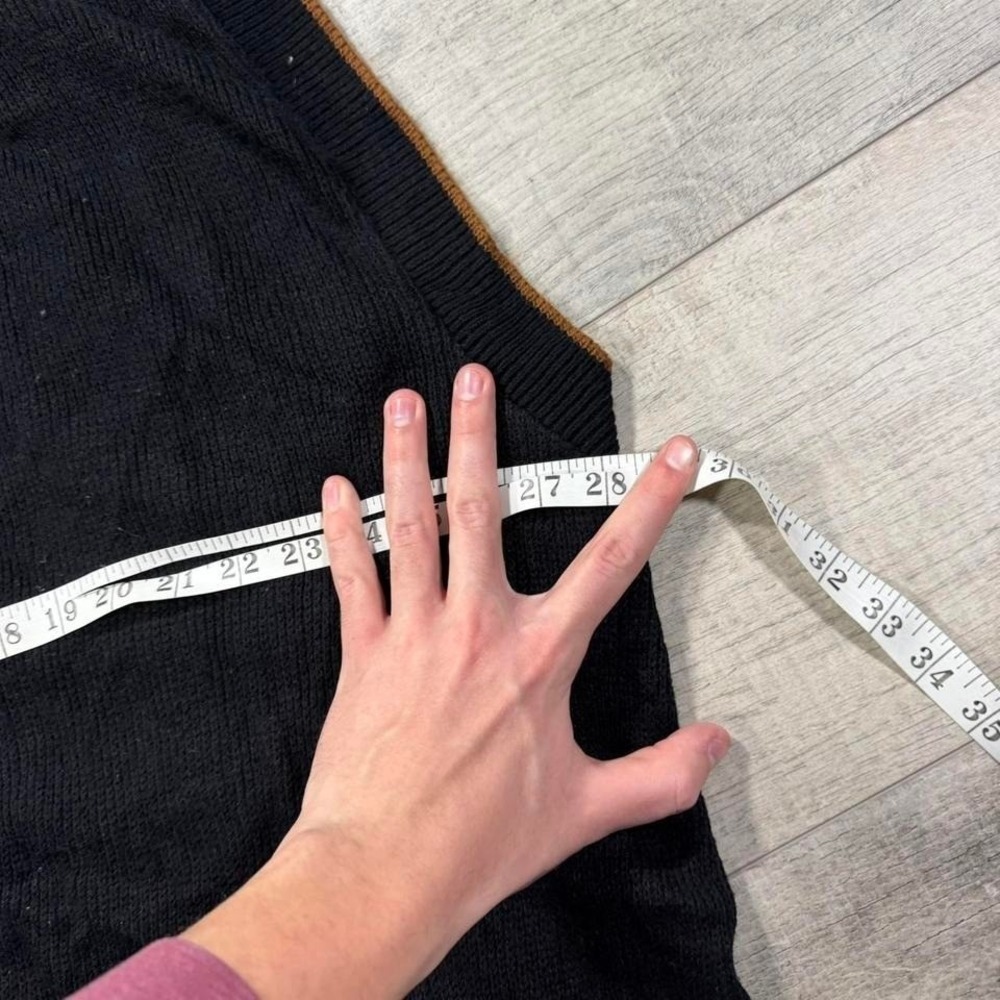 Women's vintage 90s cottage core Indy, grandma core pumpkin fall autumn vest - Picture 5 of 6